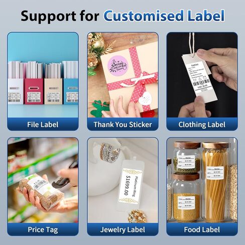 M220 Wireless Label Maker Portable Address Printer for 0.78 to 3.14 Inch Labels, for Home Office and Small Business Organization, Compatible with iPhone Android and PC, with 40x30mm Label in Saudi Arabia