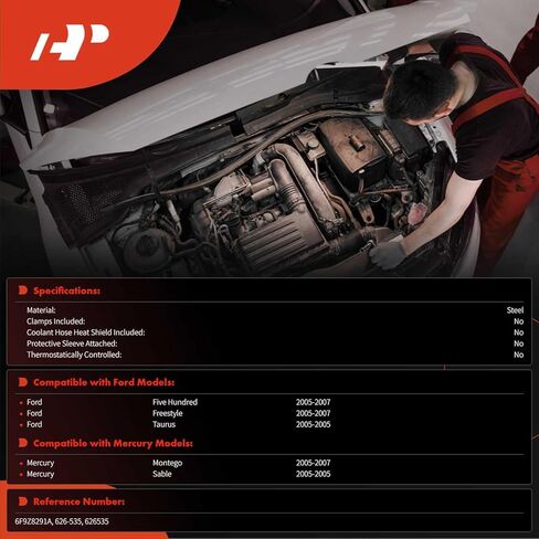 مجموعة خط أنابيب خرطوم سخان HVAC السفلي الممتازة متوافقة مع Ford Taurus 2005، Five Hundred 2005-2007، Freestyle 2005-2007 & Mercury Montego 2005-2007، Sable 2005 in Saudi Arabia