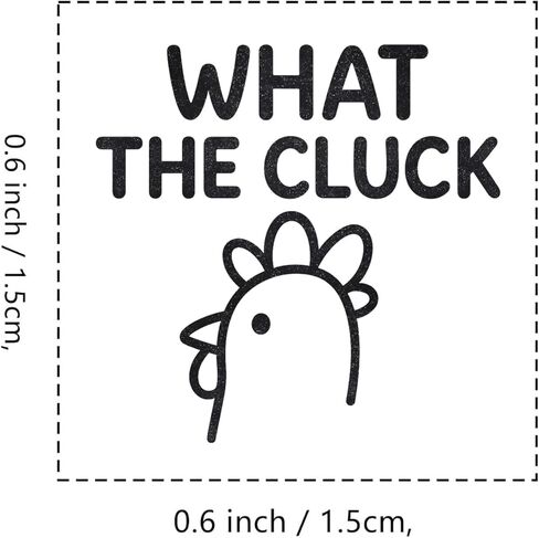 What The Cluck Egg Rubber Stamp, 3/5 Inch Small Mini Stamp for Scrapbooking Card Making Planner in Saudi Arabia