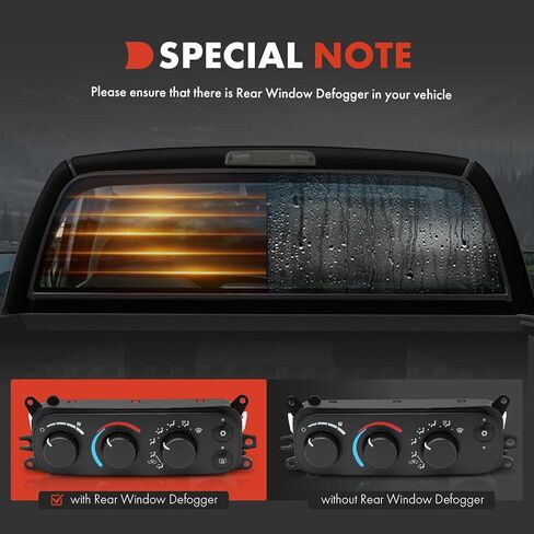 A-Premium Heater Climate Control Panel Module Compatible with Dodge Ram 1500 2500 3500 2002-2005, Dakota 2001-2004 in Saudi Arabia