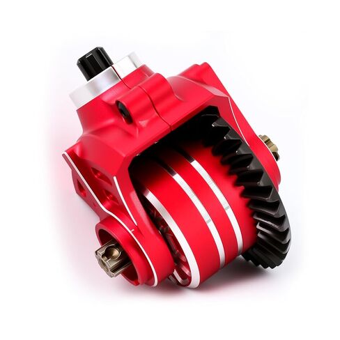 ترقيات مجموعة التروس التفاضلية الأمامية والخلفية الفولاذية 35T و14T لـ Arrma 1/10 3S Bigrock Granite Senton Vorteks 4S Kraton Outcast 1/8 3S Typhon Vendetta BLX (أحمر) in Saudi Arabia