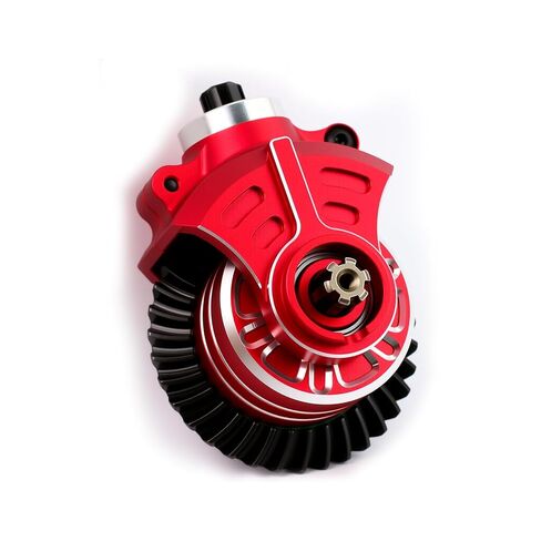 ترقيات مجموعة التروس التفاضلية الأمامية والخلفية الفولاذية 35T و14T لـ Arrma 1/10 3S Bigrock Granite Senton Vorteks 4S Kraton Outcast 1/8 3S Typhon Vendetta BLX (أحمر) in Saudi Arabia