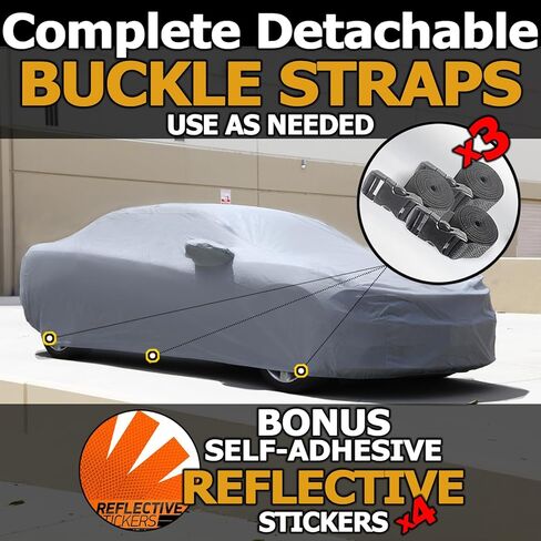 Car Cover fits 2011 2012 2013 2014 2015 2016 2017 2018 2019 2020 Chevy Impala XTREMECOVERPRO PRO Series Black in Saudi Arabia