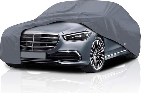 غطاء سيارة Ultimum Lite لسيارة Mercedes-Benz 450SL 1973-1989 قابل للتحويل ببابين مع سحاب مسامي لحماية جميع الأحوال الجوية من الخدوش والغبار والشمس والثلج والمطر في الأماكن المغلقة والخارجية باللون الرمادي in Saudi Arabia