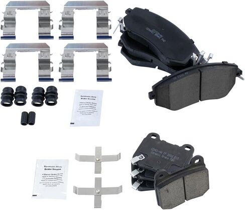 Front and Rear Brake Pad Set Ceramic Hardware Compatible with 2011-2014 Subaru Impreza in Saudi Arabia