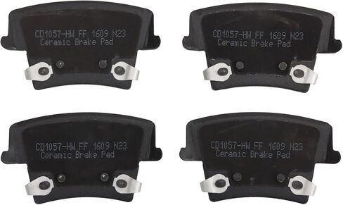 Front and Rear Brake Pad Set Ceramic Hardware Compatible with 2017-2018 Dodge Charger in Saudi Arabia