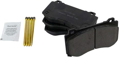 Front and Rear Brake Pad Set Ceramic Hardware Compatible with 2017-2018 Dodge Charger in Saudi Arabia