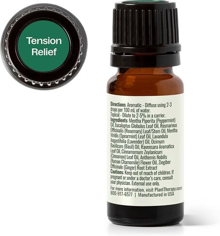 Plant Therapy Tension Relief Essential Oil Blend 30 mL (1 oz) 100% Pure, Undiluted, Therapeutic Grade in Saudi Arabia