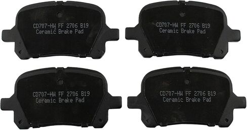 Front and Rear Brake Pad Set Ceramic Hardware Compatible with 1998-1999 Toyota Avalon in Saudi Arabia