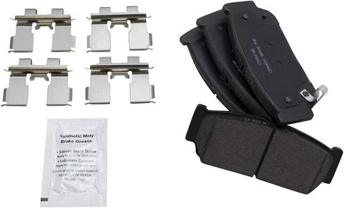 Front and Rear Brake Pad Set Ceramic Hardware Compatible with 2007 Hyundai Entourage 2006 Kia Sedona in Saudi Arabia
