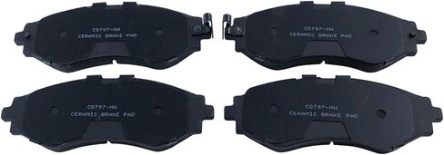 Front and Rear Brake Pad Set Ceramic Hardware Compatible with 2004-2011 Chevrolet Aveo 2007-2011 Aveo5 2013-2015 Spark 2009 Pontiac G3 in Saudi Arabia