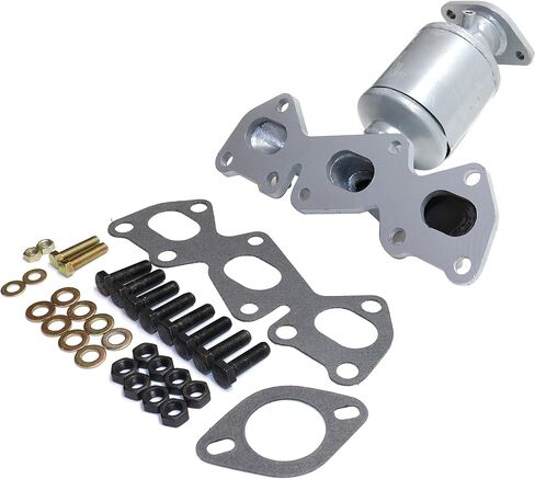 طقم محول حفاز أمامي يسار ويمين 2 قطعة من Garage-Pro بديل لسيارة Hyundai Sonata 2006-2007 3.3L، Azera 2006-2010 3.8L، Kia Sedona 2006-2010 3.8L المبرد وجدار الحماية 46 دولة قانونية in Saudi Arabia