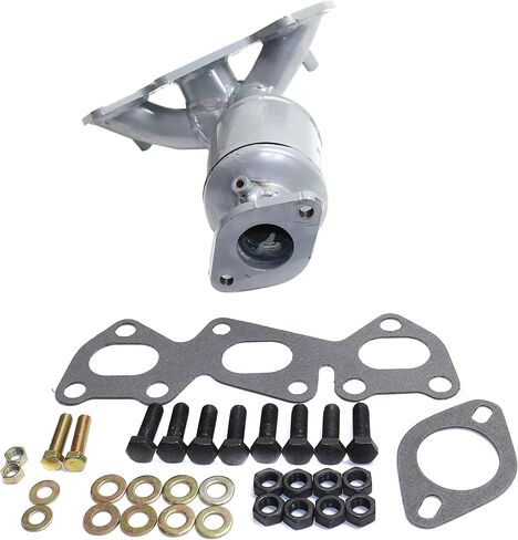 طقم محول حفاز أمامي يسار ويمين 2 قطعة من Garage-Pro بديل لسيارة Hyundai Sonata 2006-2007 3.3L، Azera 2006-2010 3.8L، Kia Sedona 2006-2010 3.8L المبرد وجدار الحماية 46 دولة قانونية in Saudi Arabia