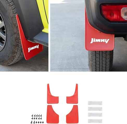 Car Mud Flaps Mudguard for Suzuki Jimny BJ64 BJ74 2005-2025 Front and Rear Mudflaps Splash Guards Heavy Duty Flares 4-PC Auto Accessories,Send 1 Car Wash Towel,Black,2019~2025 in Saudi Arabia