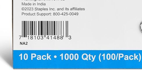 Staples Paper Clips, 1.25 Inch, Heavy-Duty Standard Non-Skid Paperclips for Office, School, Personal Use, 1,000-Pack, Silver in Saudi Arabia