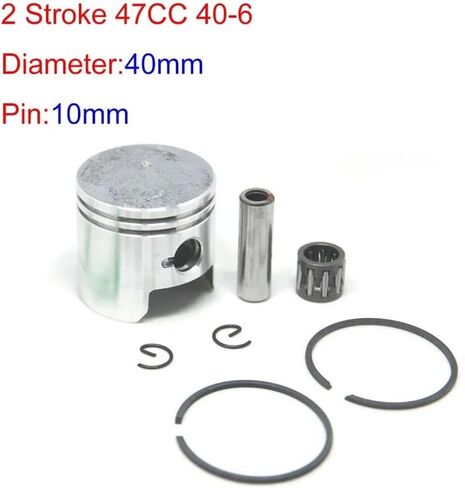 40MM 44MM 10MM 12MM 1E40F-6 1E44F-6 cylinder set For Robi NB411 Brush cutter grass trimmer 2 stroke 47CC 49CC Mini Moto Parts(Brown) in Saudi Arabia