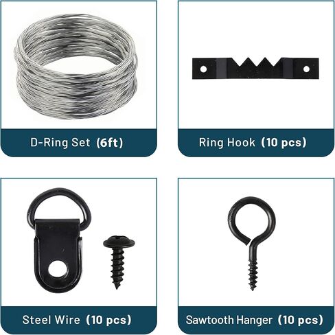 Mr. Pen- مجموعة تعليق الصور، 220 قطعة، ذهبي وردي، شماعات الصور، مسامير لتعليق الصور، شماعات الحائط، تعليق الصور، خطافات تعليق الصور، أجهزة تعليق الإطار، طقم التعليق على الحائط in Kuwait