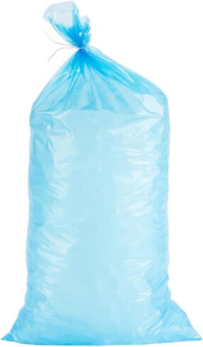 Bits N Things 20 lb. Clear Wicketed Plastic Ice Bags with Ice Print - 250/Case in Kuwait