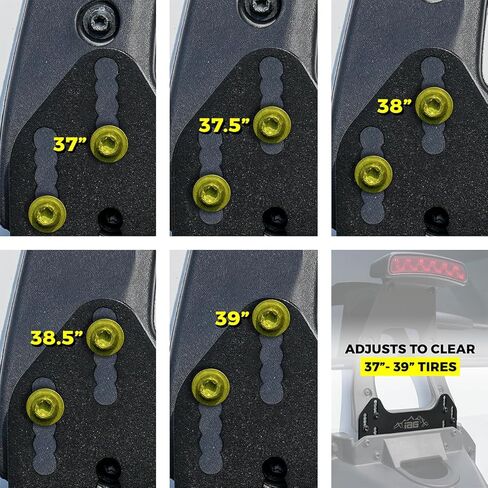 IAG Third Brake Light Extension for Ford Bronco 2021+, clears 37" 38" 39" tire (Sasquatch Compatible, does not fit Sport or Raptor) in Saudi Arabia