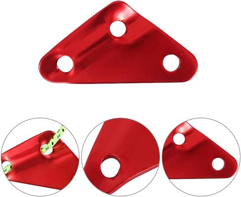 Rope Tensioner 10Pcs Tent Anti-Slip Buckle Anti-Skid Rope Fasteners Fix Necessity Tightener Red Tighteners Camping in Saudi Arabia