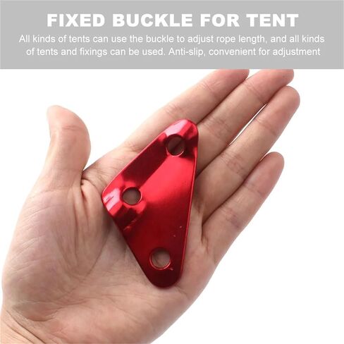 Rope Tensioner 10Pcs Tent Anti-Slip Buckle Anti-Skid Rope Fasteners Fix Necessity Tightener Red Tighteners Camping in Saudi Arabia