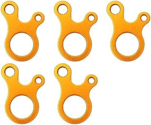 Rope Tensioner 50pcs 3 Hole Camping Tent Cord Buckle Adjustable Cord Rope Buckle Wind Rope Buckle Aluminum Alloy Tent Rope Buckles(Silver) in Saudi Arabia