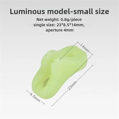 Rope Tensioner 50pcs Outdoor Luminous Rope Buckle Fluorescent Self-Luminous Tent Paracords Buckle Anti-Slip Adjustment Buckle in Saudi Arabia