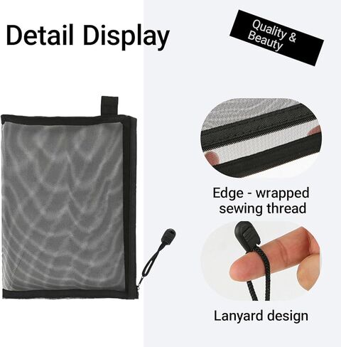mesh Zipper Pouches Office Storage - 6.89×9.06 Inch See-Through, Fits Document File, Makeup & Travel Home Organizer in Saudi Arabia