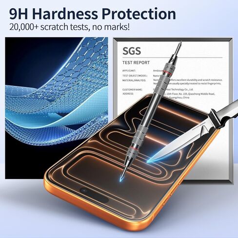 Ambison [2 Pack Matte Glass Screen Protector Compatible for iPhone 16 2024/iPhone 15 2023 6.1inch, Dynamic Island Compatible/Anti-Glare & Fingerprint [No Bubbles] Install Frame/Smooth as Silk in Kuwait
