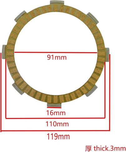 دراجة نارية مخلب القرص 5 قطعة دراجة نارية ليفي مخلب أقراص لوحات ل H-ONDA CR CG CB CBR XL ATC CM DF TL TR TRX XR XL 80 85 110 125 185 200 250 in Saudi Arabia