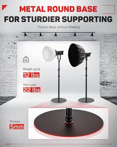IFOOTAGE Cobra 2-Pack Round Base Monopod - 79 بوصة مونوبود كاميرا ألومنيوم قابل للتعديل مع قاعدة، سعة تحميل 22 رطلًا للفيديو الداخلي وأضواء التصوير الفوتوغرافي والمزيد in Kuwait