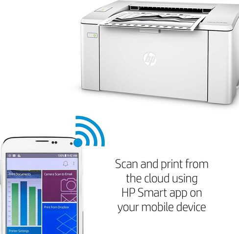 HP Laserjet Pro M102w Wireless Laser Printer, Works with Alexa (G3Q35A). Replaces P1102 Laser Printer, White in Saudi Arabia