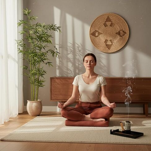 Ceramic Palo Santo Holder, Incense Holder for Palo Santo Sticks, Scent Wood Stand Burner and Ash Catcher, Simple, Sturdy and Well Made Incense Burner, White Terracotta in Kuwait