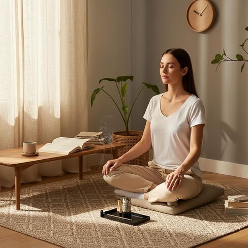 Ceramic Palo Santo Holder, Incense Holder for Palo Santo Sticks, Scent Wood Stand Burner and Ash Catcher, Simple, Sturdy and Well Made Incense Burner, White Terracotta in Kuwait