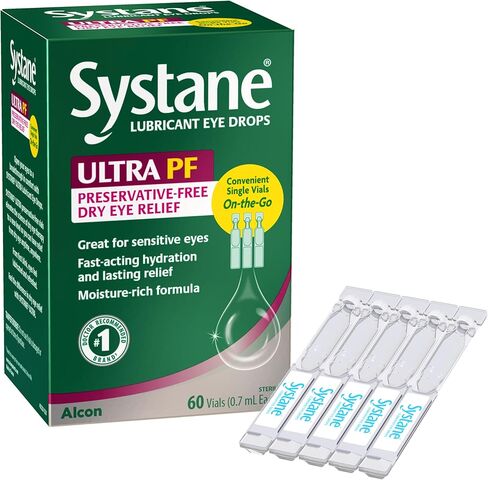 Systane Ultra Lubricant Eye Drops, 60 Count (Pack of 1), (Packaging may vary) in Kuwait