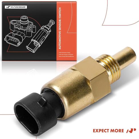 مستشعر درجة حرارة سائل تبريد المحرك A-Premium [2 دبابيس] متوافق مع John Deere 4045HFK80، 4120، 4320، 4520، 4720، 5030HF270، 5030TF270، 5076E، 5076EF، 6068HBM01، 6068HBM04، 6068HCQ01, 6068HCQ05 in Saudi Arabia