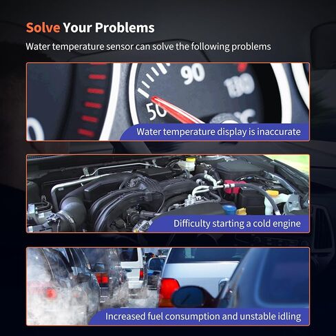 HiSport 5269870-AB Coolant Temperature Sensors Compatible with Mini Cooper 2002-2008,Replacement for Jeep Dodge Chrysler Plymouth 300 PT Cruiser Town & Country Caravan Ram 1500 2500 3500 Cherokee in Kuwait