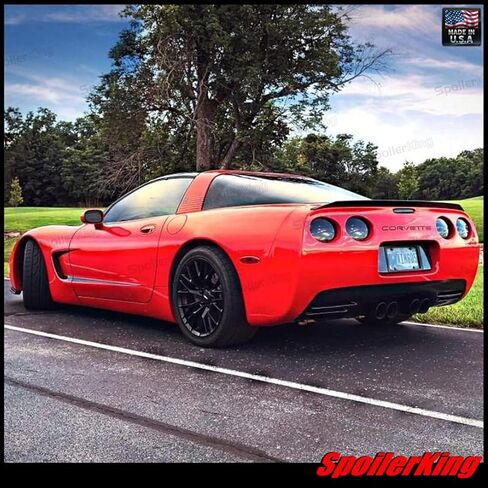 SpoilerKing Trunk Spoiler (284P) Compatible with Chevy Corvette C5 1997-2004 Black in Saudi Arabia