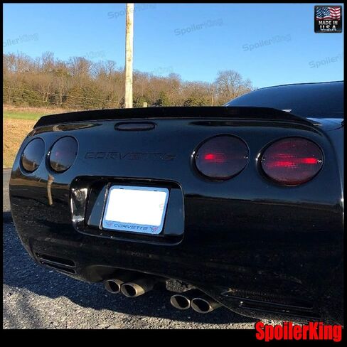 SpoilerKing Trunk Spoiler (284P) Compatible with Chevy Corvette C5 1997-2004 Black in Saudi Arabia
