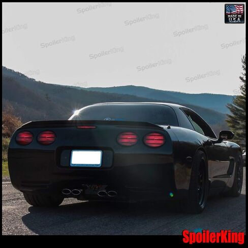 SpoilerKing Trunk Spoiler (284P) Compatible with Chevy Corvette C5 1997-2004 Black in Saudi Arabia