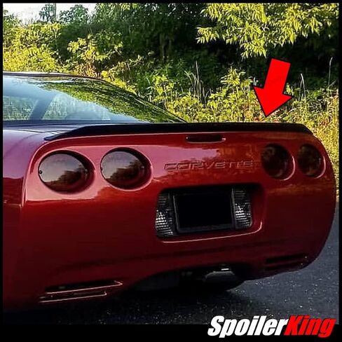 SpoilerKing Trunk Spoiler (284P) Compatible with Chevy Corvette C5 1997-2004 Black in Saudi Arabia