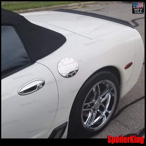 SpoilerKing Trunk Spoiler (284P) Compatible with Chevy Corvette C5 1997-2004 Black in Saudi Arabia