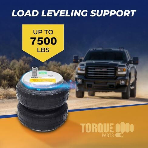 TORQUE Airbag Air Bag Suspension Kit for 1996-2023 Chevrolet Chevy Express and GMC Savana G-2500 G-3500 G2500 G3500 Rear Helper Bag 7,500 lbs(Replaces Air Lift 88205 LoadLifter 5000 Ultimate)(TR88205) in Saudi Arabia