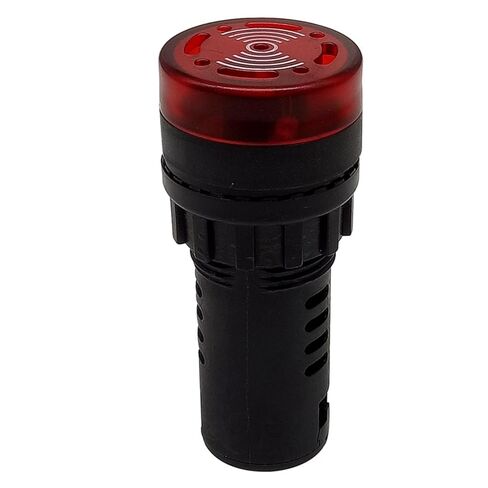 161922 مللي متر إنذار نبض معدني الطنان برغي القدم صوت متقطع مع ضوء LED 12v24v(16mmplasticparagraph12v) in Kuwait