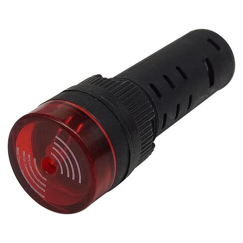 161922 مللي متر إنذار نبض معدني الطنان برغي القدم صوت متقطع مع ضوء LED 12v24v(16mmplasticparagraph12v) in Kuwait