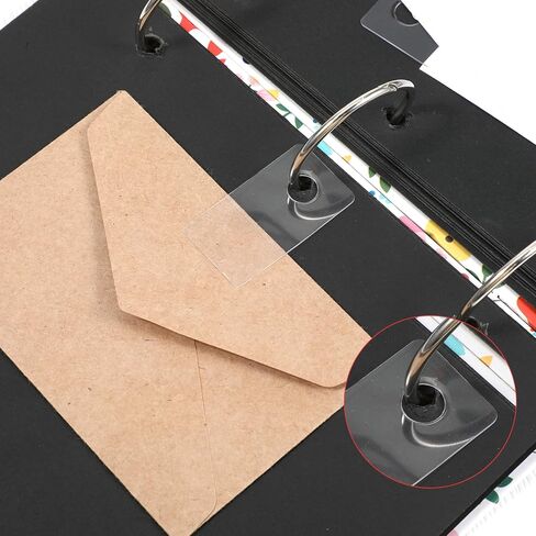 200 Pcs Ring Binder Stickers Clear Hole Reinforcement Stickers, Self-Adhesive Hole Punch Reinforcements for Loose-Leaf Paper, Repair Protect Pages for Binders, Notebooks, Planners, Photos, Documents​ in Saudi Arabia