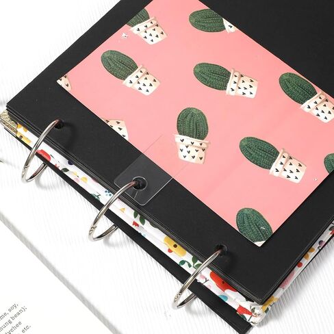 200 Pcs Ring Binder Stickers Clear Hole Reinforcement Stickers, Self-Adhesive Hole Punch Reinforcements for Loose-Leaf Paper, Repair Protect Pages for Binders, Notebooks, Planners, Photos, Documents​ in Saudi Arabia