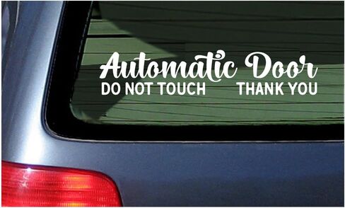 ملصقان أوتوماتيكيان للباب - ملصق نافذة باب السيارة المنزلق من الفينيل - يرجى عدم لمسه - لنوافذ السيارات، وسيارات الأجرة، ومشاركة الركوب، وجهاز التحكم عن بعد للسائق in Kuwait