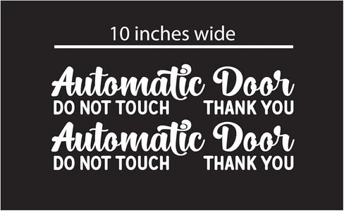 ملصقان أوتوماتيكيان للباب - ملصق نافذة باب السيارة المنزلق من الفينيل - يرجى عدم لمسه - لنوافذ السيارات، وسيارات الأجرة، ومشاركة الركوب، وجهاز التحكم عن بعد للسائق in Kuwait