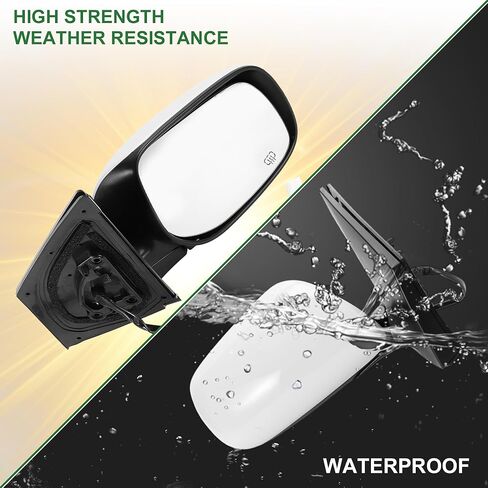 Motoforti Right Side Door Mirror Replacement Side View Mirror Assembly for Toyota Corolla 2009-2013 No.8791012D60 White Power Mirror Adjustment in Saudi Arabia